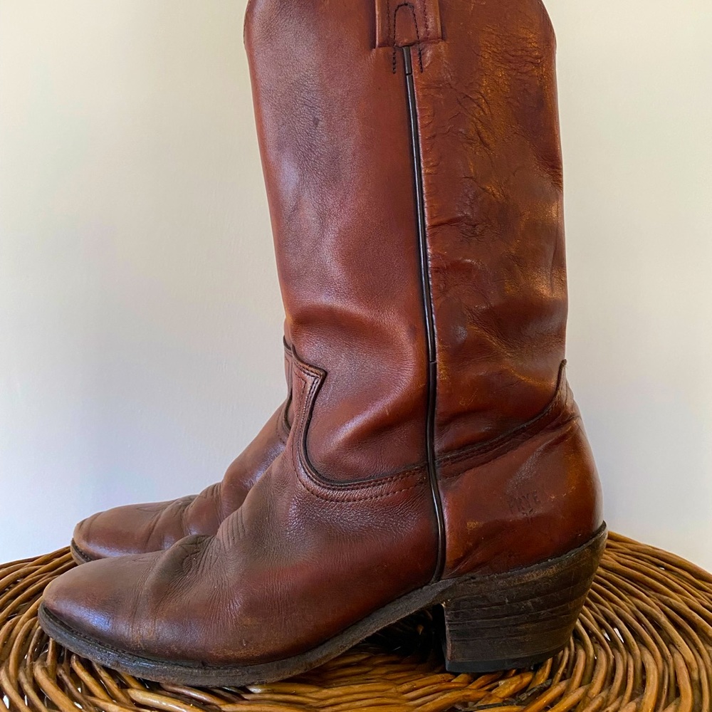 Frye Cowboy Boots — Vintage Great Patina 11D